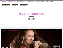Tablet Screenshot of maaikebrussel.com
